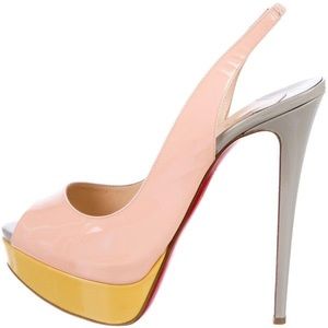 Christian Louboutin Lady Peep 150 Slingback Pump